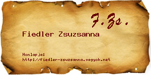 Fiedler Zsuzsanna névjegykártya