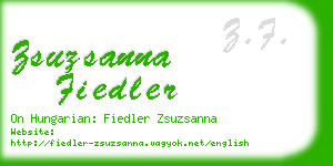 zsuzsanna fiedler business card